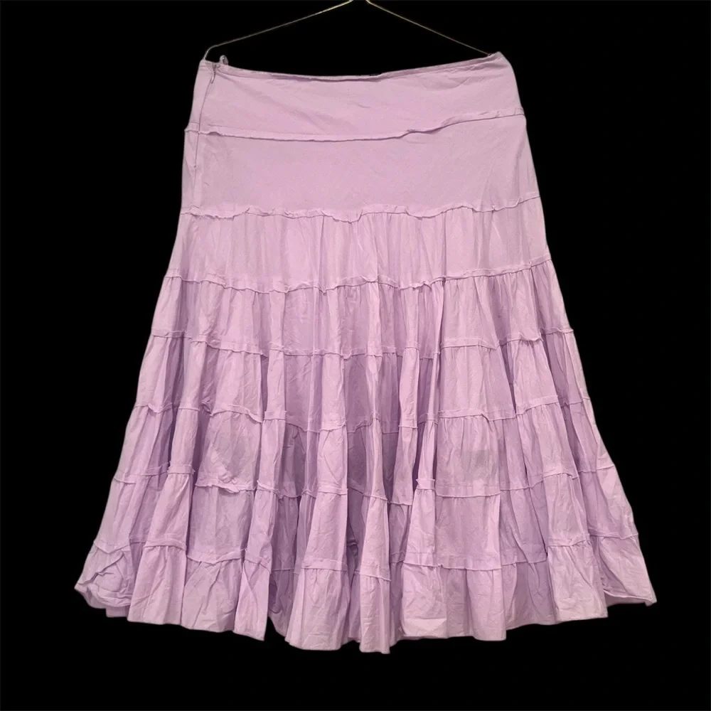 Lavender tiered A line skirt size L‎